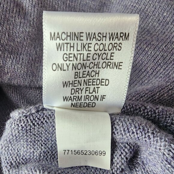 NEW Apt. 9 Womens 1X Sweater Mock Button Shirt Collared Preppy Blue White - Picture 10 of 11